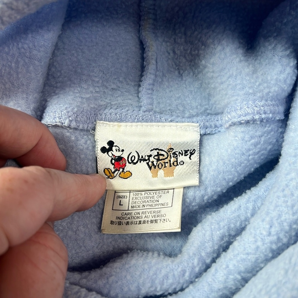 Disney Tinker Bell Fleece Pullover - Light Blue - Size Large - Picture 4 of 10